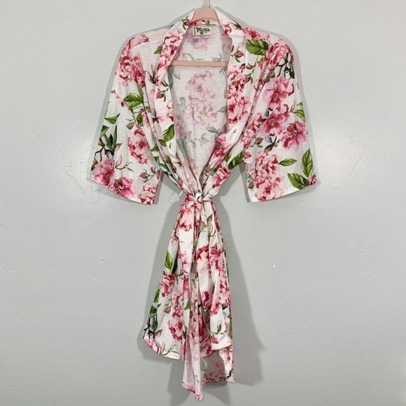 Show Me Your MuMu White Pink Floral Print Lingerie - Picture 2 of 8